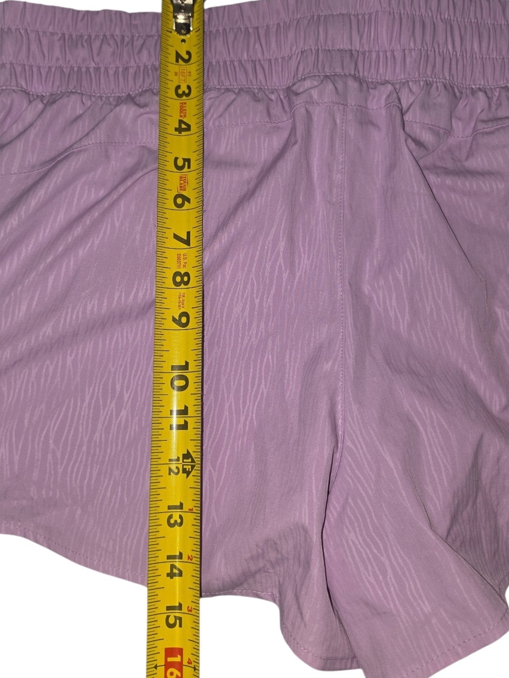 NWT Avia Women’s Bike Liner Running Shorts XL 16-18 Purple Zipper Pocket - Picture 5 of 5